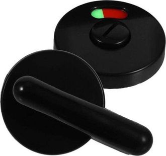 OEM Ulisem 1 Unidad De Cerradura Con Llave E Indicador De Privacidad Para Ba&ntilde;o O Inodoro, Color Nailon Negro