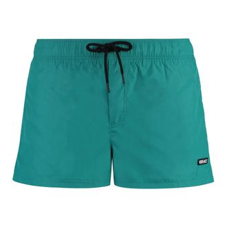 Versace Beachwear, male, Green, M, Nylon Swim Shorts