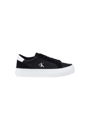 Calvin Klein Jeans Womens Cupsole Laceup Trainer Sneaker - Black - Size EU 40