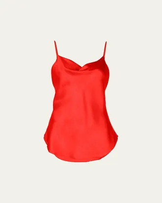 Cinq &agrave; Sept Marta Cowl-Neck Silk Camisole
