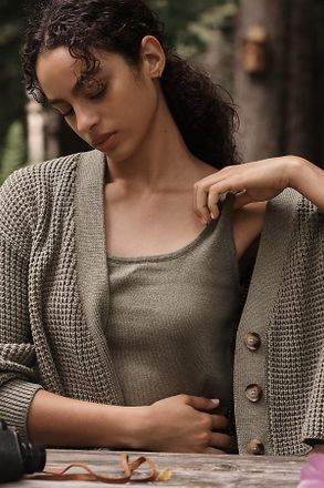 Eberjey Crop Sweater Tank Top