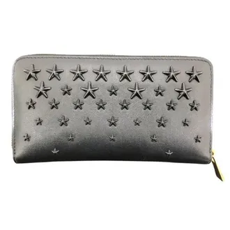 Jimmy Choo London Dark Gray Long Wallet (Bi-Fold) (Pre-Owned)