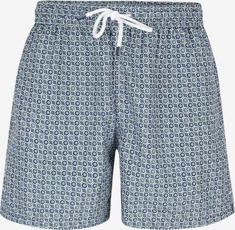 Fedeli Badeshorts mit Krawattenmotiv Madeira