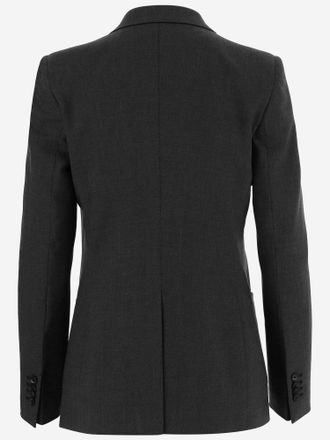 Tagliatore Womens Stretch Wool Jacket Black