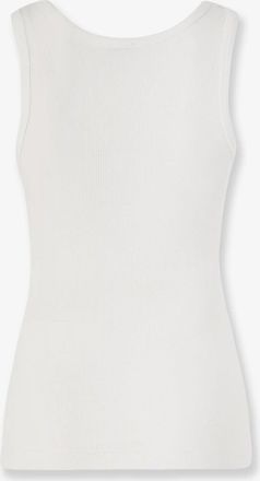 Pinko Womens Tank Top Calcolatore Cotton White T-Shirts & Jerseys