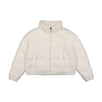The North Face High Pile Nuptse Jacket - Dames - Fleece jassen - Beige - XS - Leer - Fitness