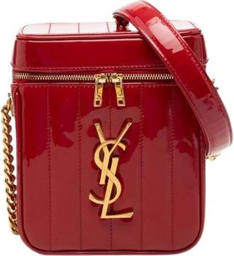 Saint Laurent Pre-owned Cross Body Bags, female, Red, Size: ONE SIZE Pre-owned Vicky Vanity Bag