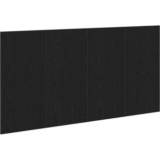 vidaXL Cabecera Negra De Roble 160x1,5x80 Cm De Madera De Ingenier&iacute;a Vidaxl