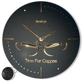 OEM Reloj De Cocina Redondo Y Silencioso 3d Golden Cups