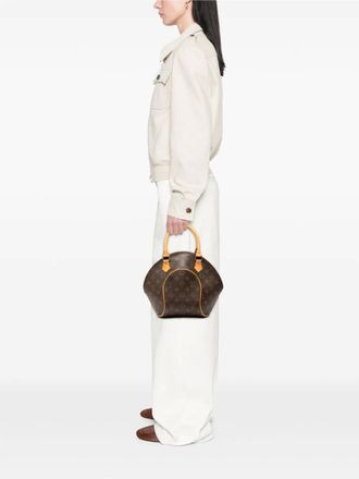 Louis Vuitton 2001 Monogram Ellipse PM handbag - women - Leather/Fabric - One Size - Brown