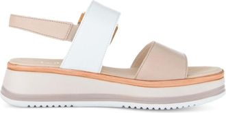Gabor Schoenen, Dames, Wit, 40 EU, Leer, Platform Sandaal