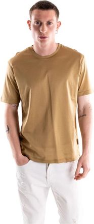 Paolo Pecora Katoenen T-shirt - Heren - T-shirts - Beige - XL - Katoen - Tops