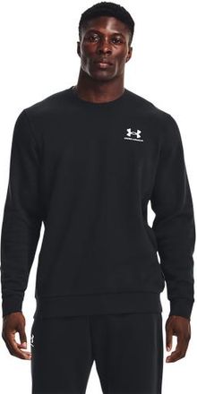 Under Armour Mens Essential Fleece Crew - Black/White Size 3XLT