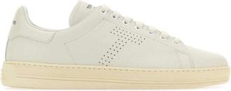 Tom Ford Warwick Vetersneakers - Heren - Sneakers - Wit - 42 EU - Leer - Schoenen