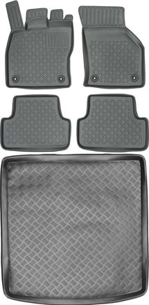 OEM Juego De Alfombrillas Para Coche Y Maletero Para Volkswagen Golf Vii Kombi (2012-2020)