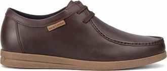 Base London Koko Mens Moccasins Brown Leather - Size UK 10