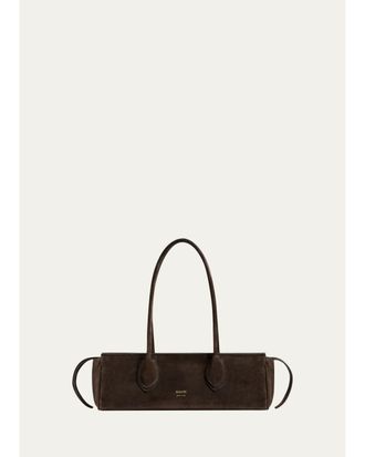 Khaite Donna Soft Suede E/W Shoulder Bag