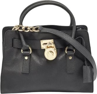 Michael Kors Pre-owned Handbags, female, Black, Size: ONE SIZE Pre-owned Leather handbags