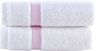 Brooks Brothers Contrast Border 2Pc Wash Towels