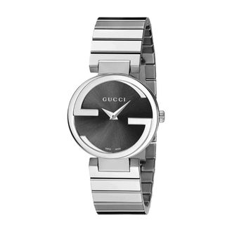 Gucci Accessoires, Dames, Grijs, ONE Size, Interlocking G Horloge