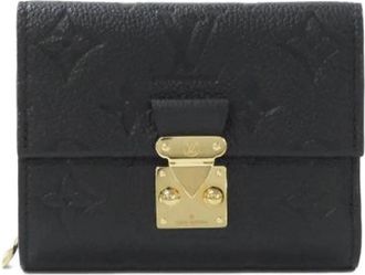 Louis Vuitton Pre-owned Monogram Empreinte Portemonnee - Dames - Vintage Accessoires - Zwart - ONE Size - Leer - Vintage