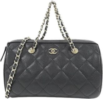 Chanel Pre-owned Timeless Classic Caviar Skin Shoulder Bag - Dames - Vintage Handtas - Zwart - ONE Size - Leer - Vintage
