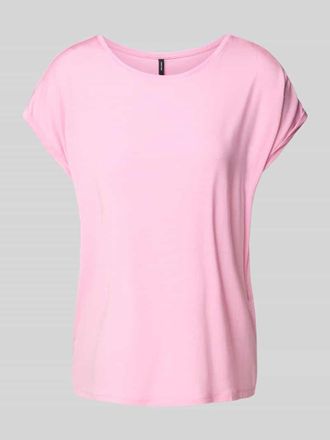 Vero Moda Loose Fit T-Shirt aus Lyocell-Mix Modell AVA in Hellrosa, Gr&ouml;&szlig;e L