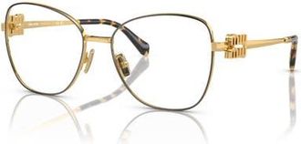 Miu Miu 56mm Pilot optical glasses in Black at Nordstrom