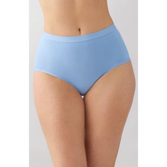 Wacoal Understated Cotton Blend Briefs in Bel Air Blue at Nordstrom, Size X-Large