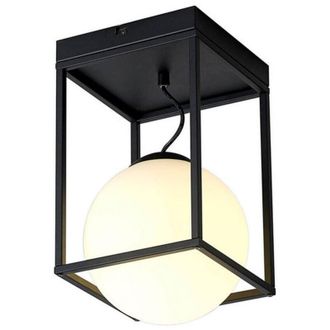 Mantra Inspired Mantra Desigual Semiempotrable Corto Pequeño, 1 Luz E27, Negro Mate