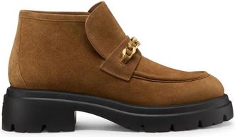 Stuart Weitzman Soluxe Hudson Chukka - Dames - Enkellaarsjes - Bruin - 36 1/2 EU - Leer - Schoenen