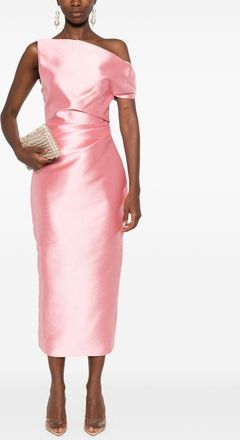 Solace London Womens Ellison Midi Dress - Pink - Size EU 36 (Womens)