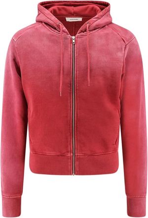 Entire studios Entire Studios - Slim Zip-Up Hoodie - Heren - Sweatshirts & Hoodies - Rood - Maat: M Katoen
