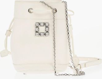Roger Vivier Borsa a Secchiello TRES VIVIER AUMONIERE in Pelle con Cristalli Roger Vivier