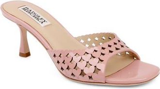Badgley Mischka Windy Slide Sandal in Clay Patent at Nordstrom, Size 8.5