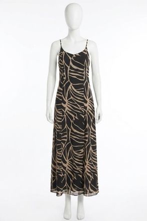 Z Supply Charisma Tova Palm Midi Dress In Black