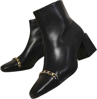 Ikrush Two Tone Side Zip Block Heel Ankle Bootscasual Mid Ankle Regular casual