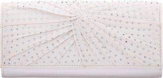 Nina Unique Crystal Clutch in Ivory at Nordstrom