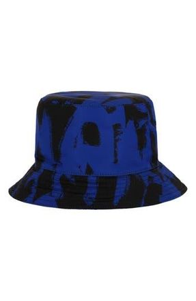 McQ by Alexander McQueen Graffiti Logo Bucket Hat in Royal Black at Nordstrom Rack, Size Small