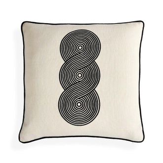 Jonathan Adler uk Kit Pompidou Loops Pillow - Negro/blanco