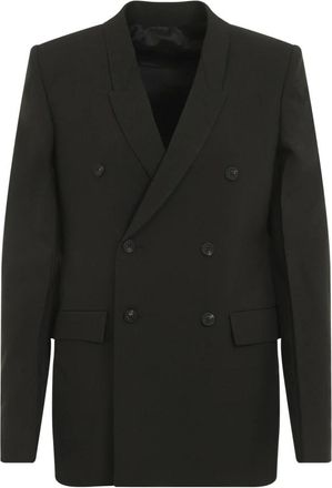 Rick Owens Blazers, female, Green, Size: XS Green Wool Jacket Elegant Style