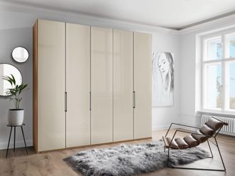 Wiemann Drehtürenschrank »Monaco, Kleiderschrank, Schrank, Wäscheschrank, mit edler Glasfront« 2 Breiten, 2 Höhen 216/236 cm auswählbar, MADE IN GERMANY, hoch