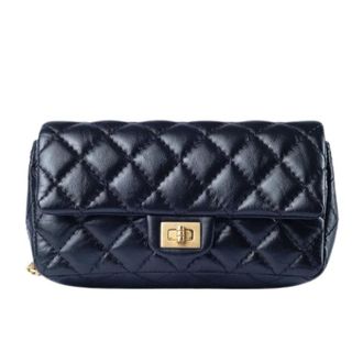Chanel Pre-owned Reissue 2.55 Heuptas - Dames - Pre-owned - Zwart - Maat: ONE Size Leer