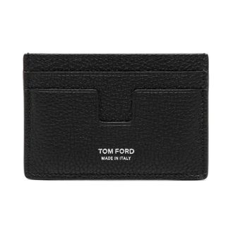 Tom Ford Accessoires, Heren, Zwart, ONE Size, Leer, Kaarthouder