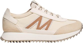 Moncler Moncler Pacey2 Suede & Nubuck Sneakers, Women, Beige, Size: 37,5