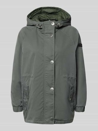 Frieda & Freddies Regular Fit Jacke mit Logo-Detail Modell Dorine in Oliv, Gr&ouml;&szlig;e 34