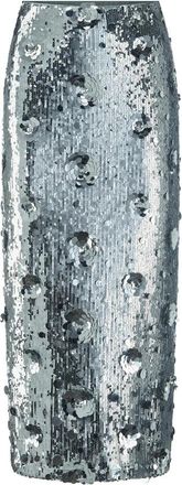 Riani Sequin Maxi Rok - Dames - Midirokken - Grijs - S - Pailletten - Rokken
