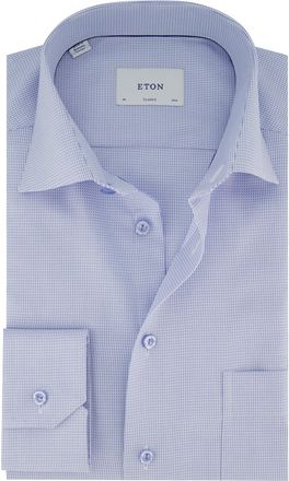 Eton overhemd Eton Classic lichtblauw Classic Fit borstzak