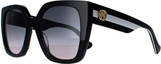 Gucci Square Womens Black Grey Gradient GG1300S - One Size