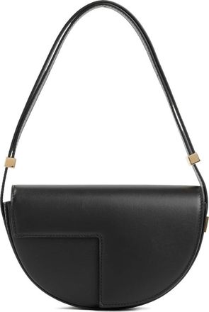 Patou Leren Le Petit Tas in Zwart - Dames - Schoudertassen - Zwart - ONE Size - Leer - Tassen